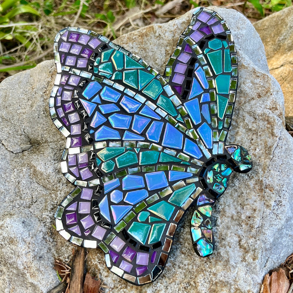 Belle the Butterfly Mosaic with Paua Shell