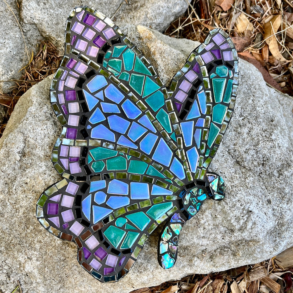 Belle the Butterfly Mosaic with Paua Shell