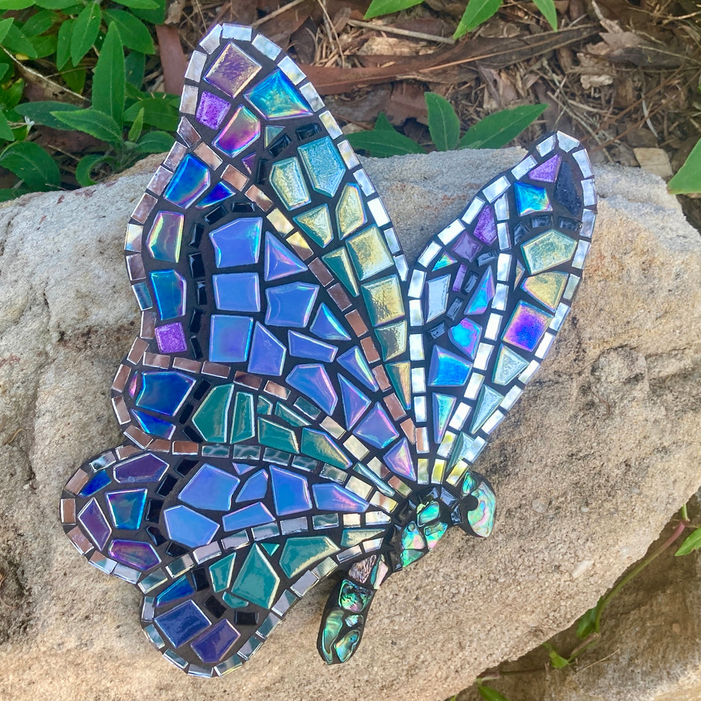 Belle the Butterfly Mosaic with Paua Shell