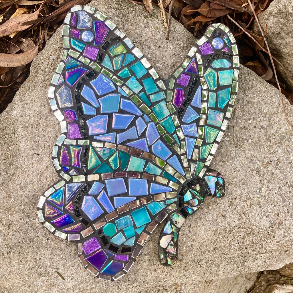 Belle the Butterfly Mosaic with Paua Shell