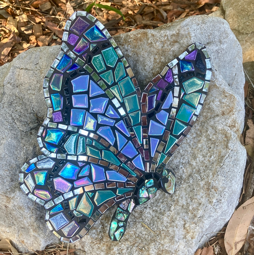 Belle the Butterfly Mosaic with Paua Shell