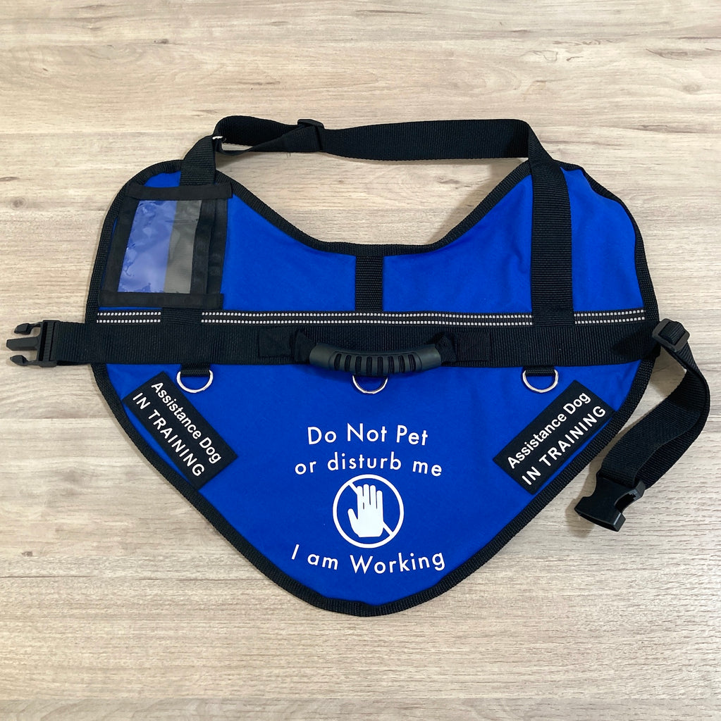 Handled Therapy/Assistance Dog Training Vest/Coat/ with ID Pouch (Badges & Print not included)