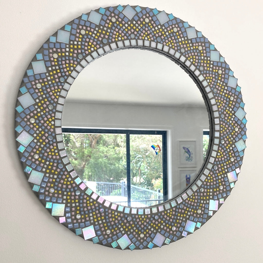 Circular Mandala Mosaic Mirror